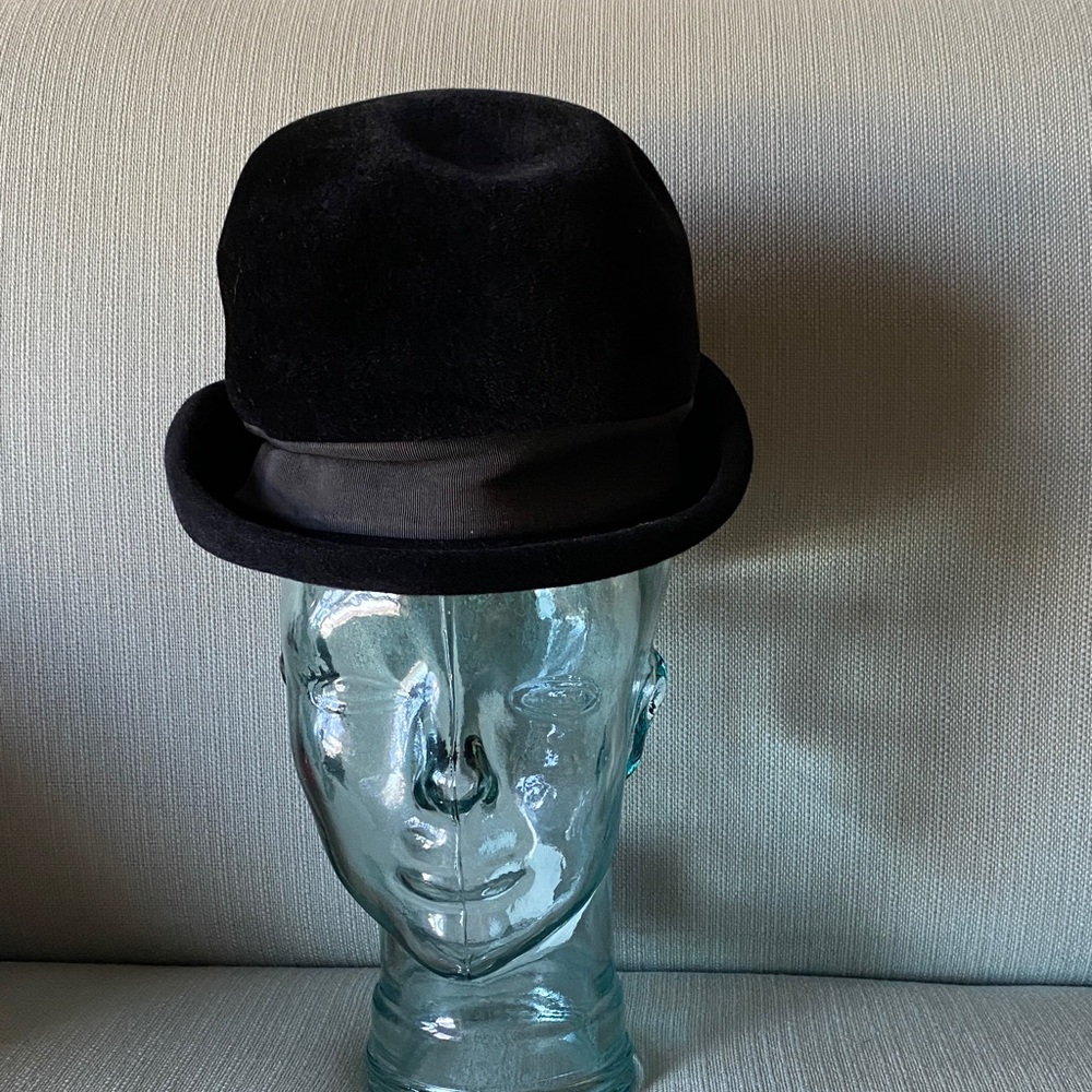 Mr. John’s Fur Felt Bowler Hat with Bow